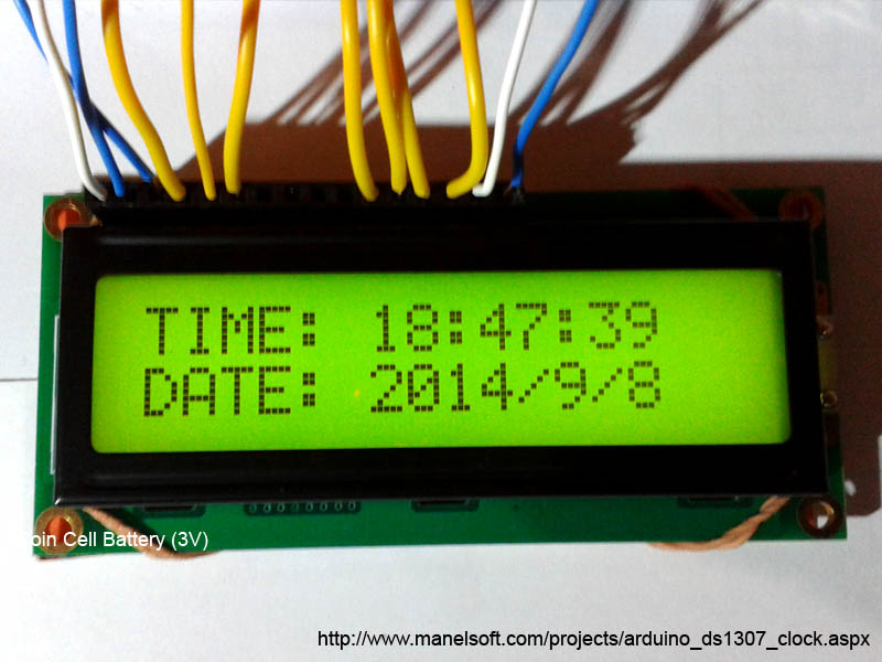 DS1307 LCD Clock