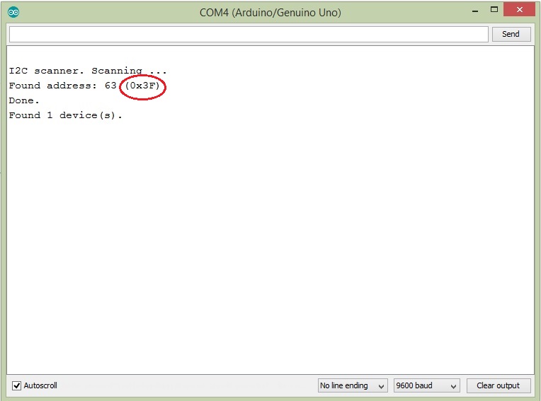 Arduino I2C Module Address