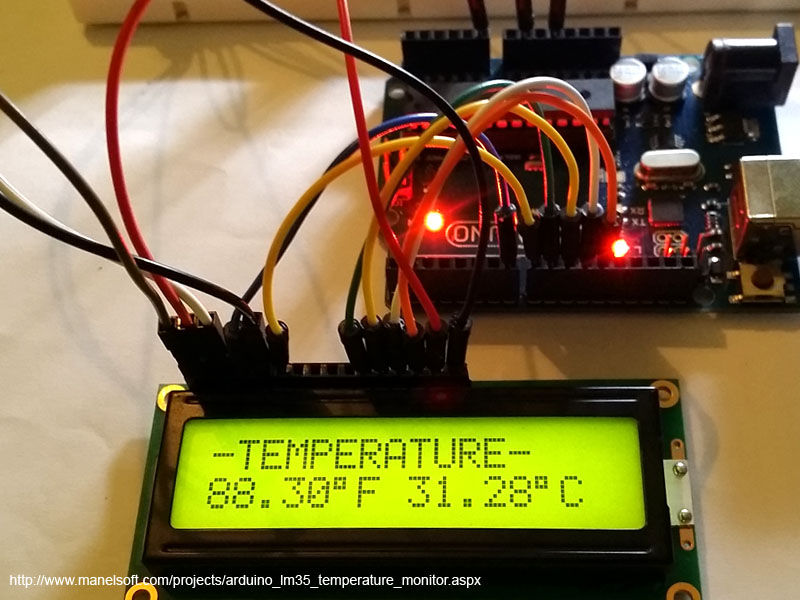 Arduino LM35 Temperature Monitor