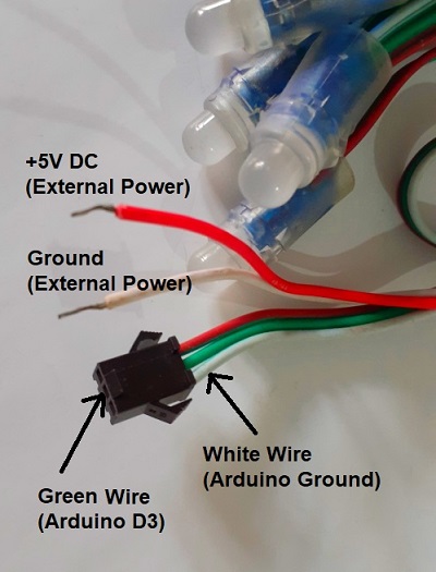 Arduino Pixel LED Connectivity