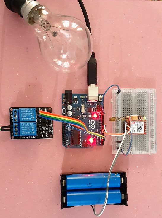 SIM800L Arduino SMS Relay