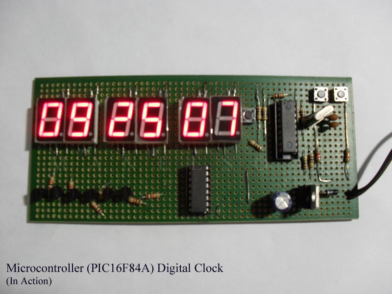 PIC16F84A Digital Clock