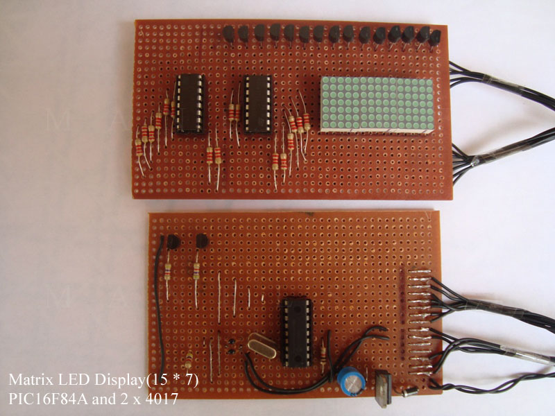 PIC16F84A Matrix LED Display