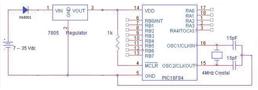 PIC16F84A DIV Development Board