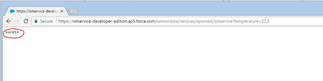NodeMCU Salesforce Temperature Service Browser Request