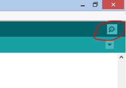 Arduino IDE Serial Monitor Button