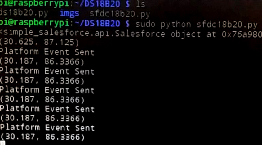 Salesforce IoT Explorer edition run python raspberry pi